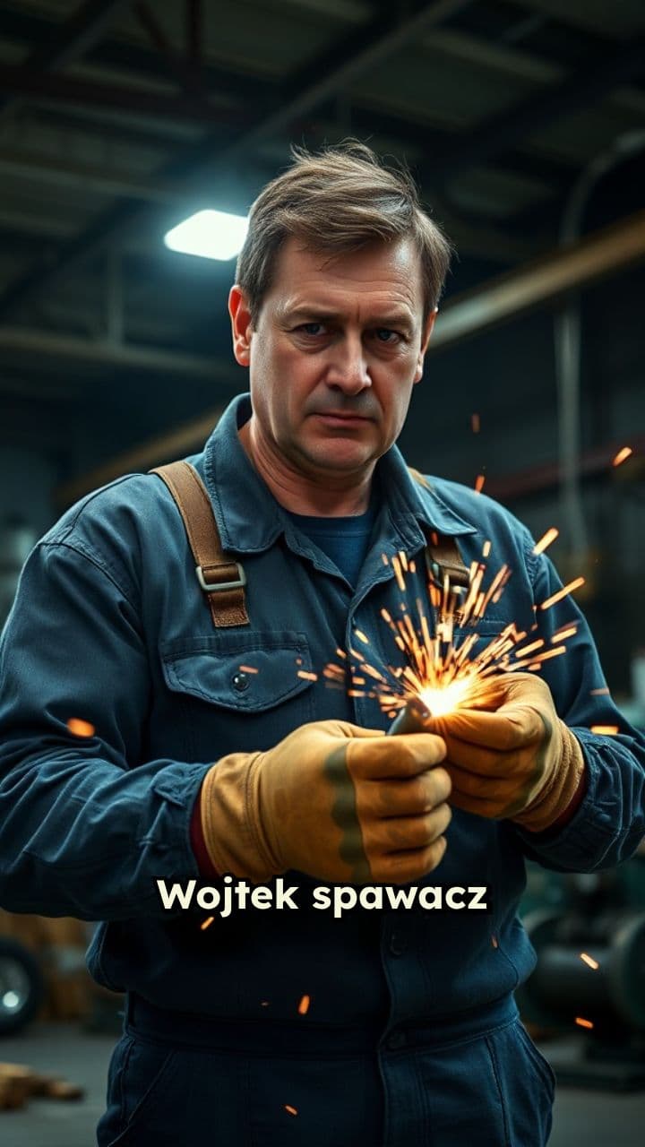 Wojtek i Dawid w pracy