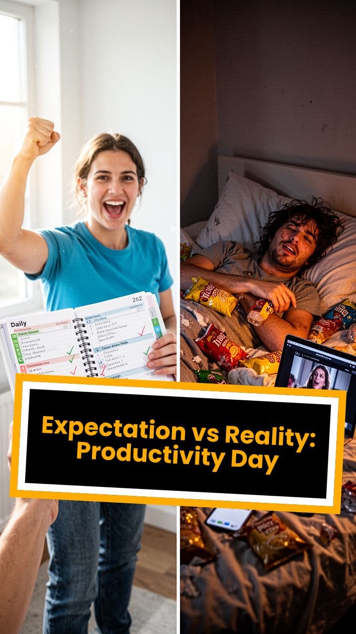 Expectation vs Reality: Productivity Day