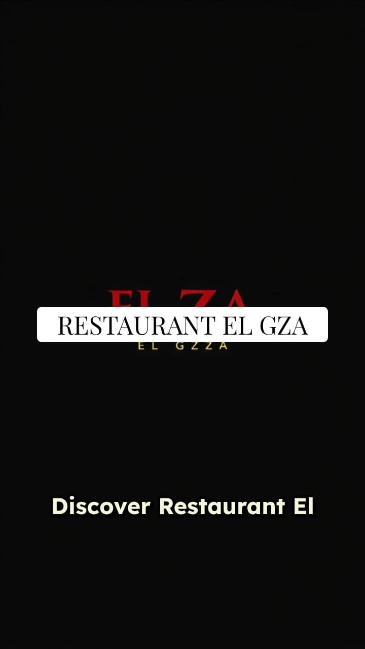 Restaurant El Gza Website Presentation