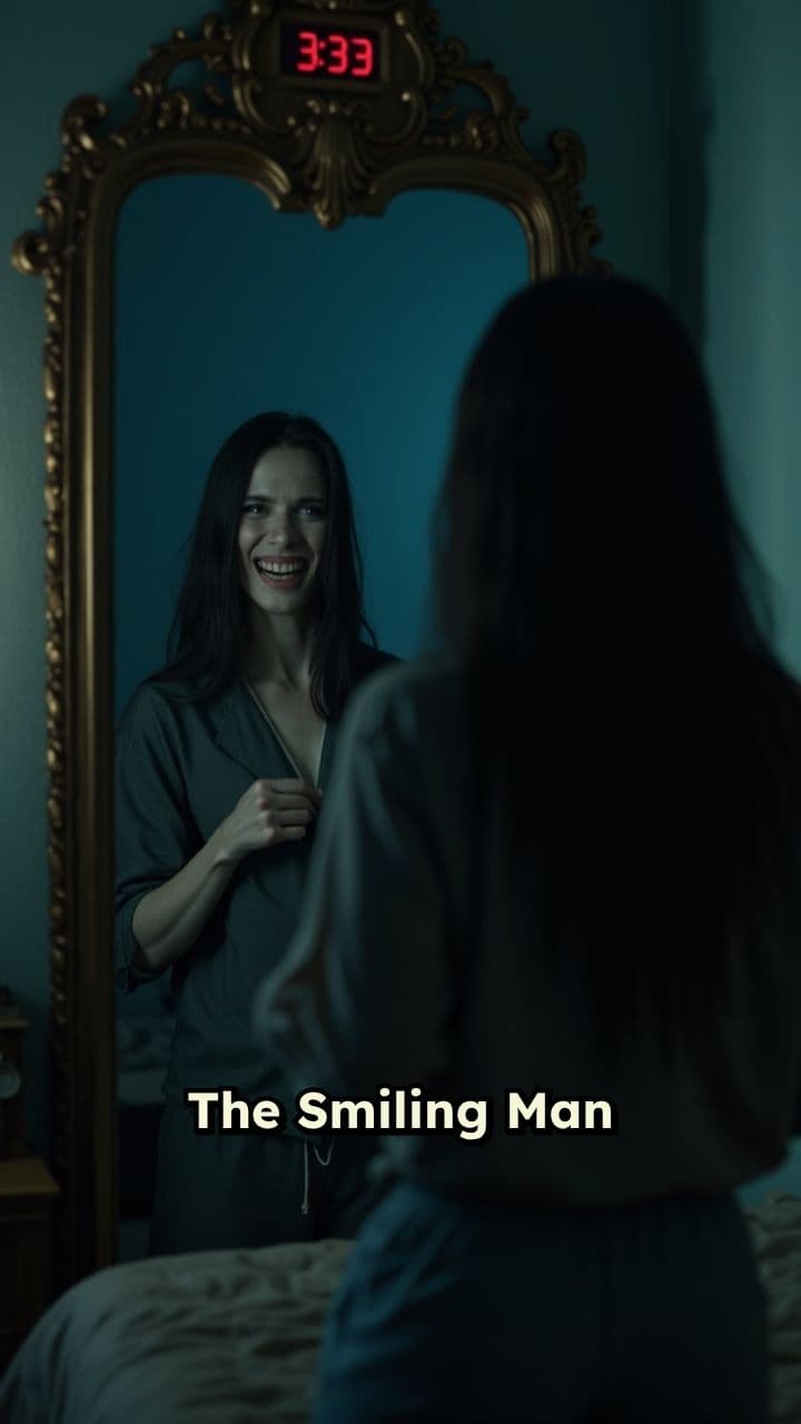 The Smiling Man's Reflection