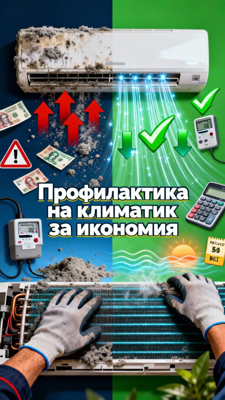 Профилактика на климатик за икономия