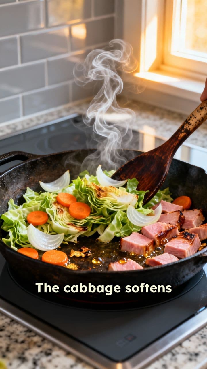 Gourmet Cabbage and Ham ASMR