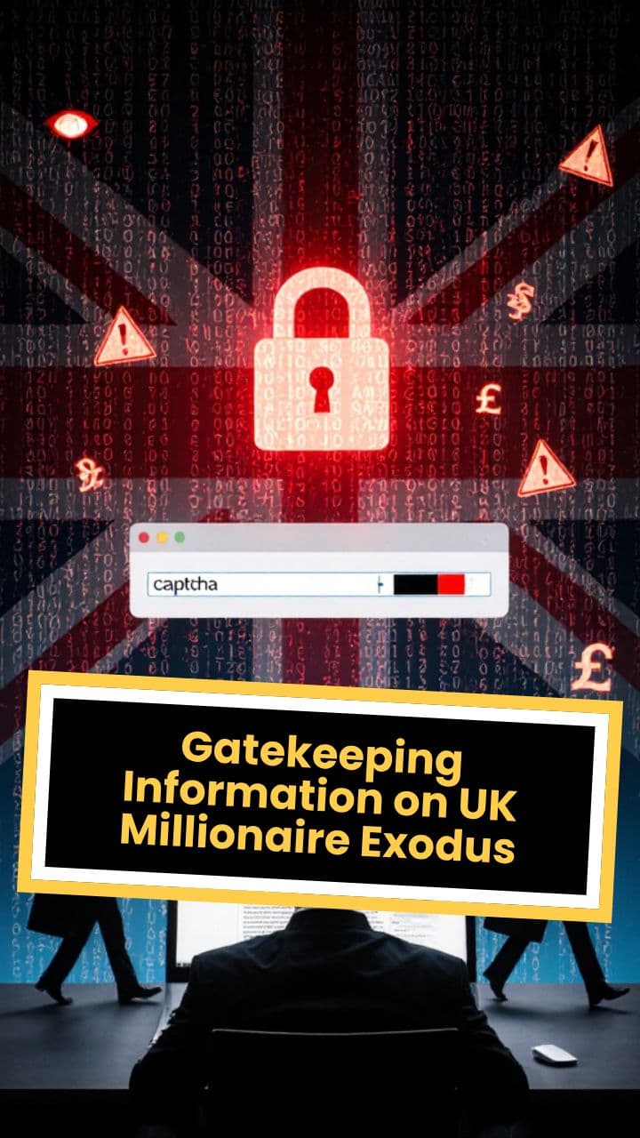 Gatekeeping Information on UK Millionaire Exodus