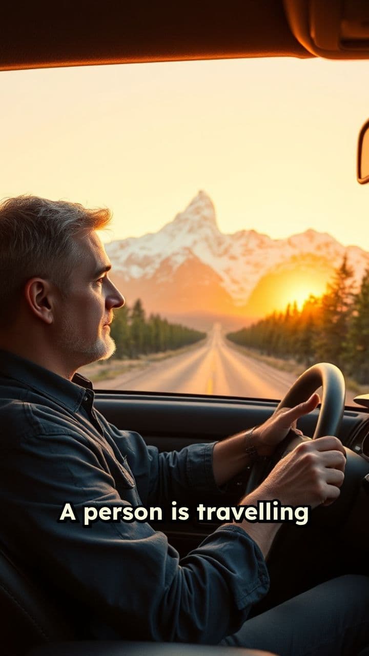 Driving Toward the Mountains