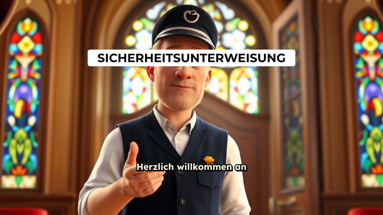 Hochzeits-Sicherheitsunterweisung