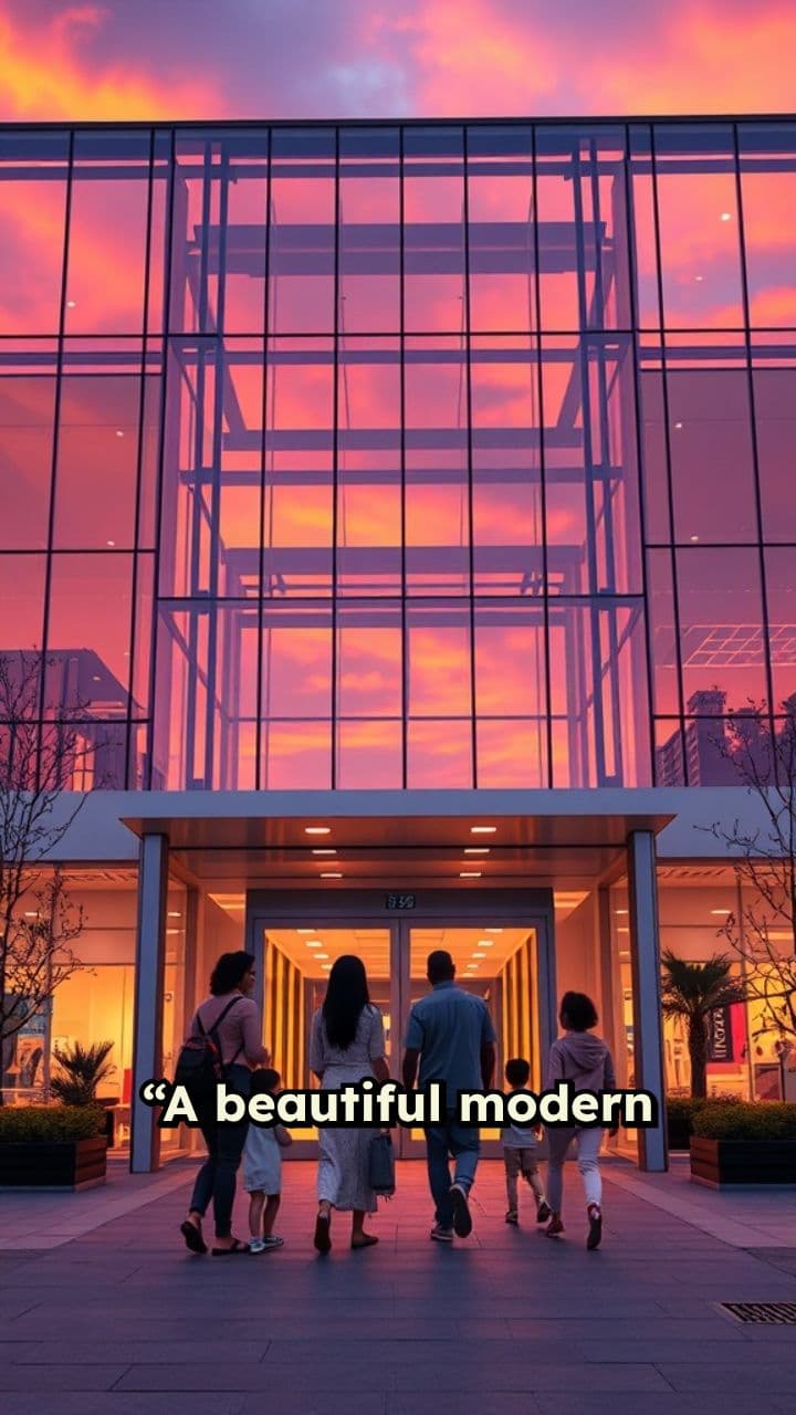 Evening Glow at the Shopping Mall