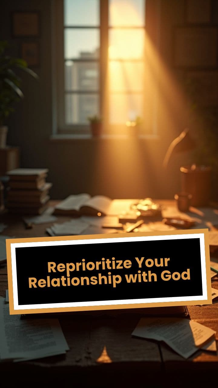 Reprioritize Your Relationship with God