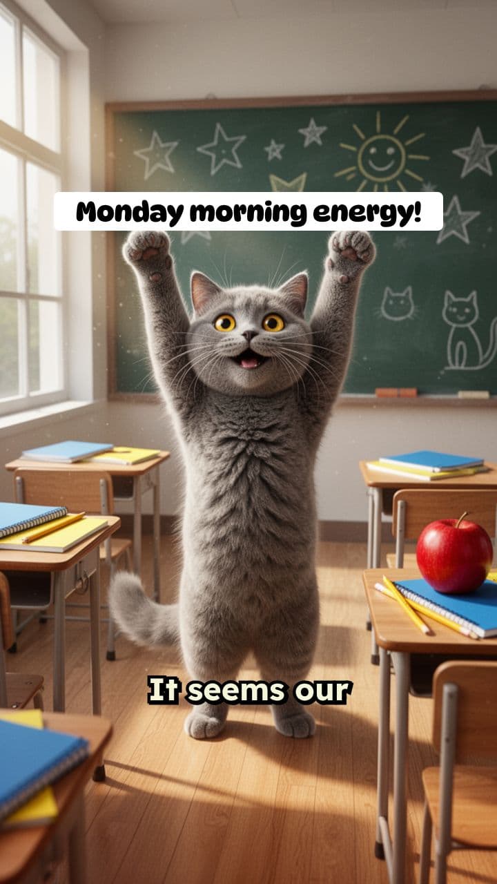 The Dancing Scholar Cat