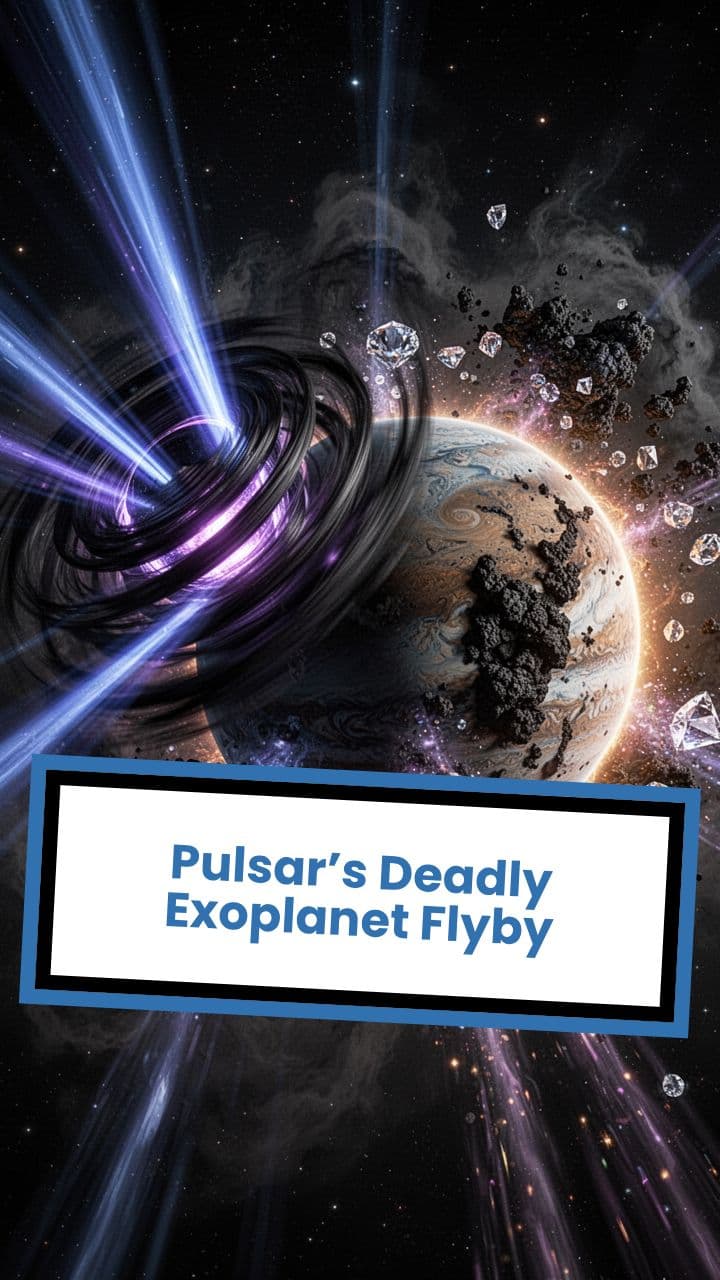 Pulsar’s Deadly Exoplanet Flyby