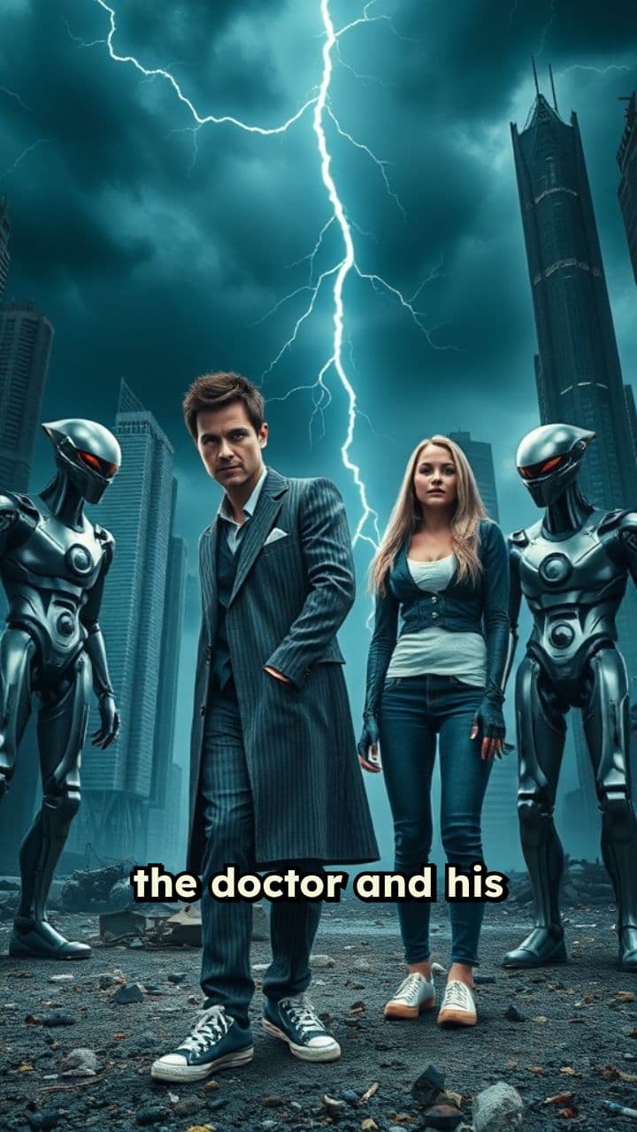 Cybermen Encounter in a Dystopian Future