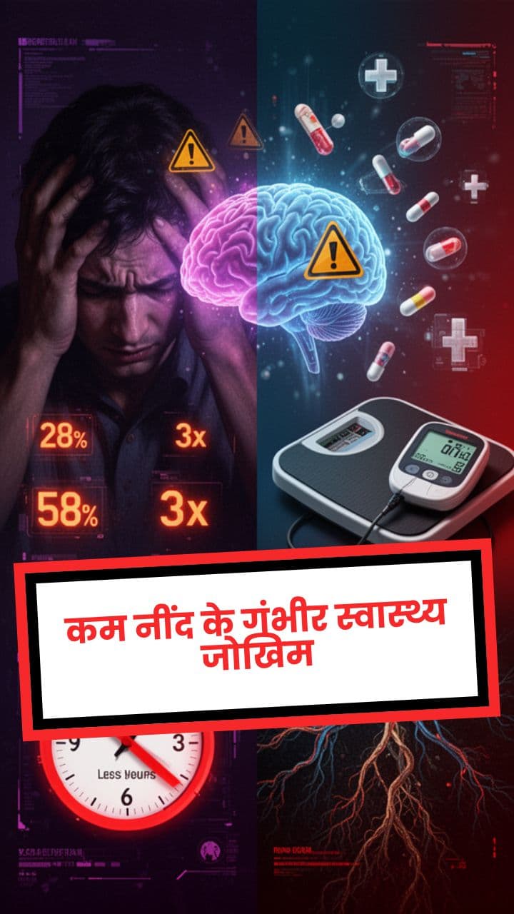 कम नींद के गंभीर स्वास्थ्य जोखिम