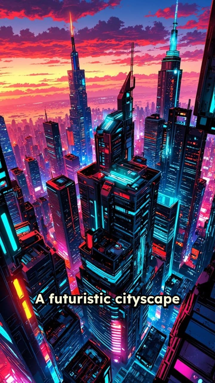 Neon Dreams at Sunset