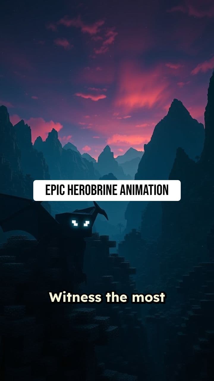 Epic Herobrine Minecraft Animation Trailer