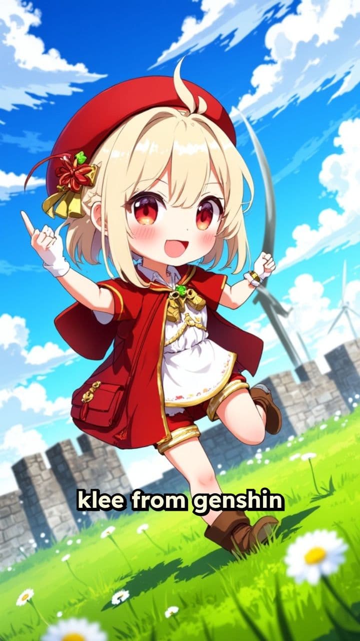 Klee's Playful Dance in Genshin Impact