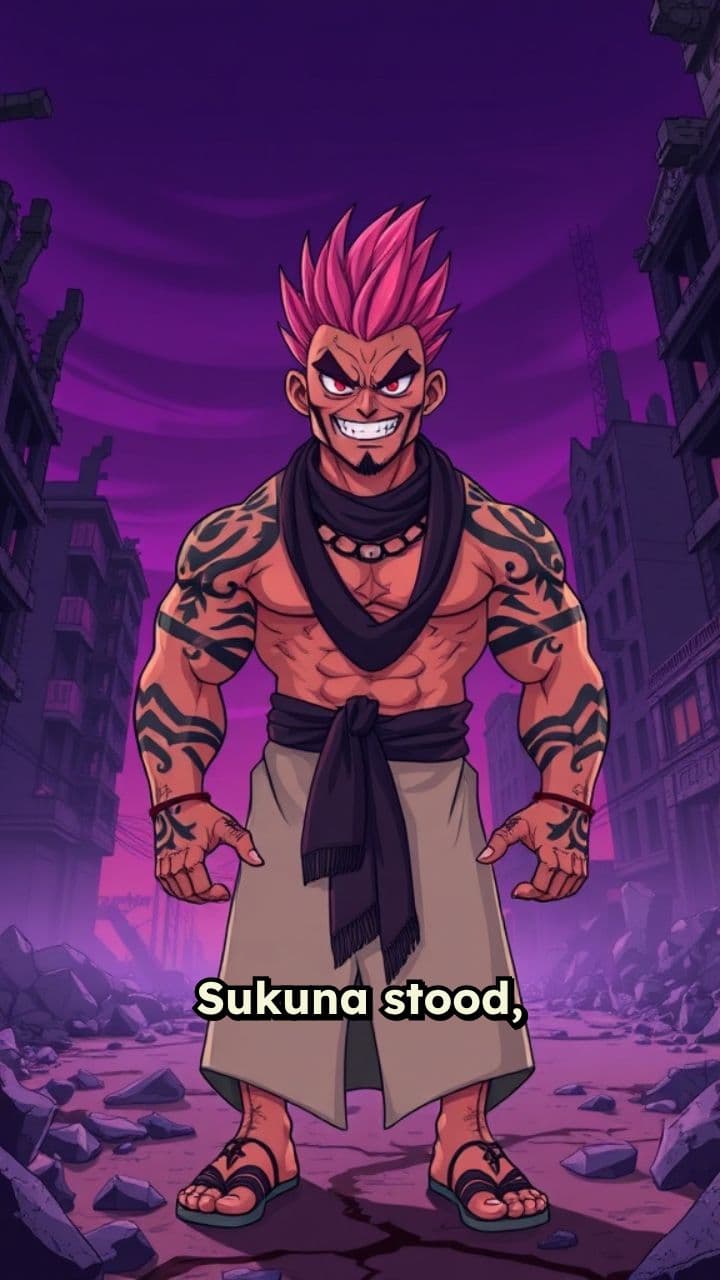 Toji Faces Sukuna Without Cursed Energy