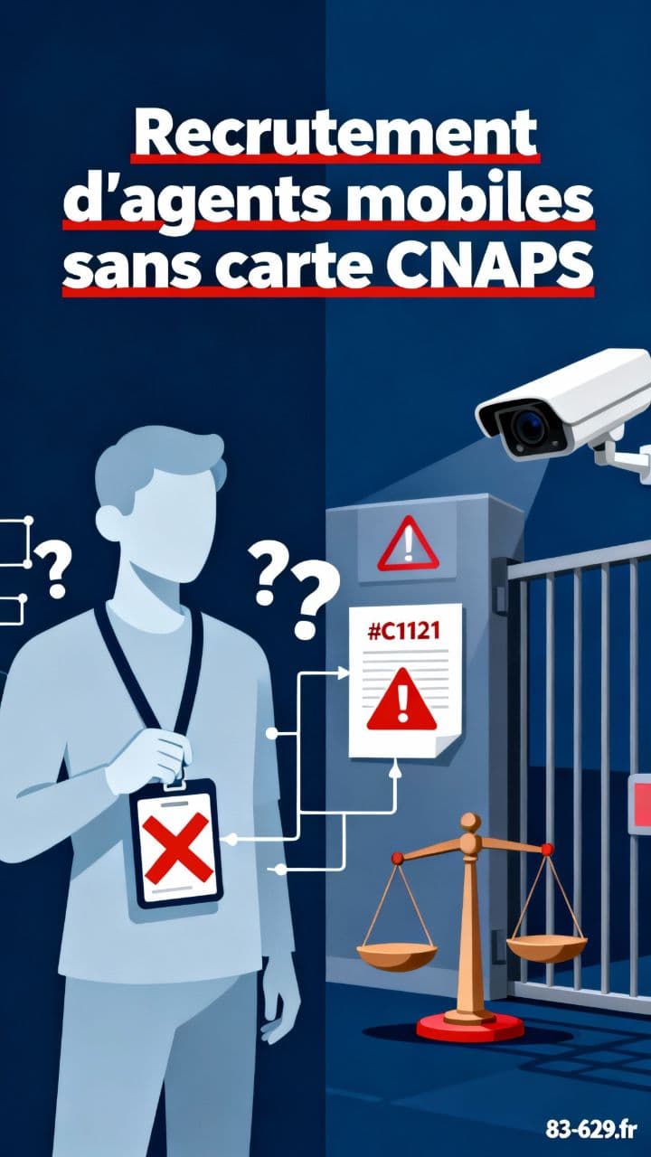 Recrutement d'agents mobiles sans carte CNAPS