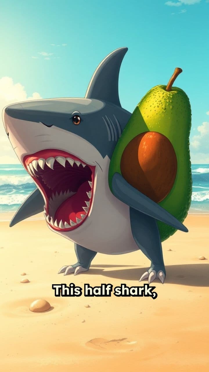Shark-Avocado Arrested for Beach Dancing