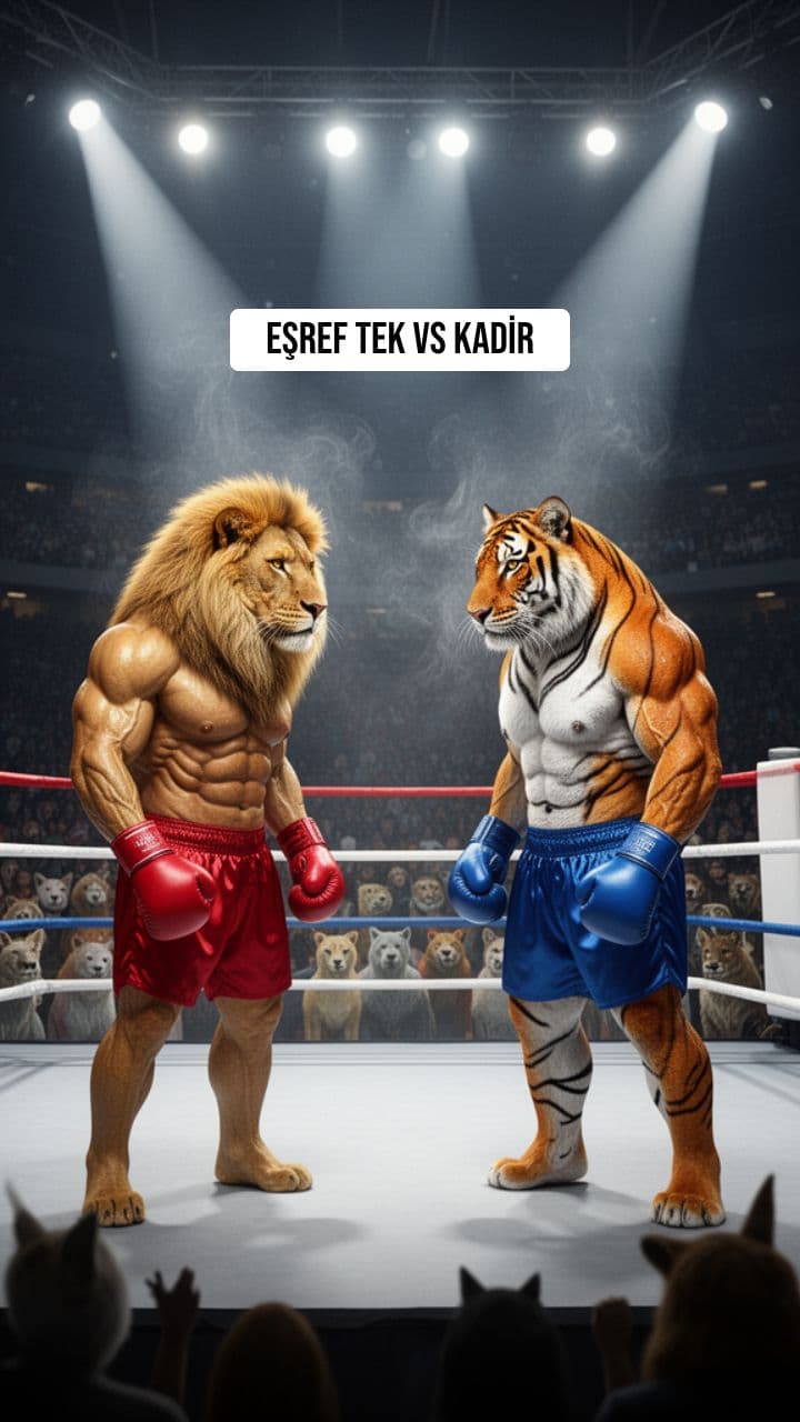 Aslan Eşref Tek ve Kaplan Kadir'in Büyük Ring Mücadelesi