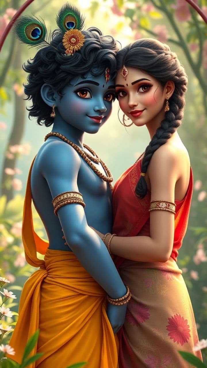 राधा कैसे ना जले?