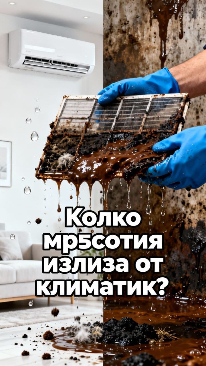 Колко мръсотия излиза от климатик?