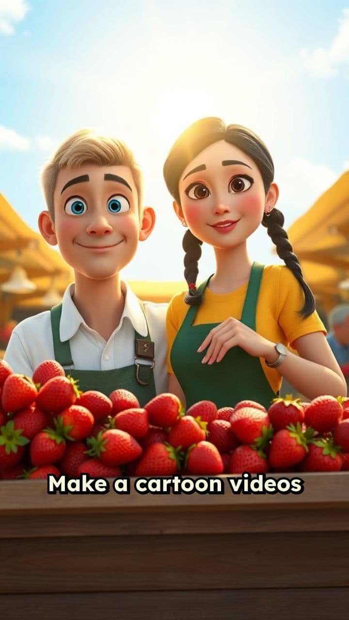 Nutro Fresh Strawberry Sellers Cartoon