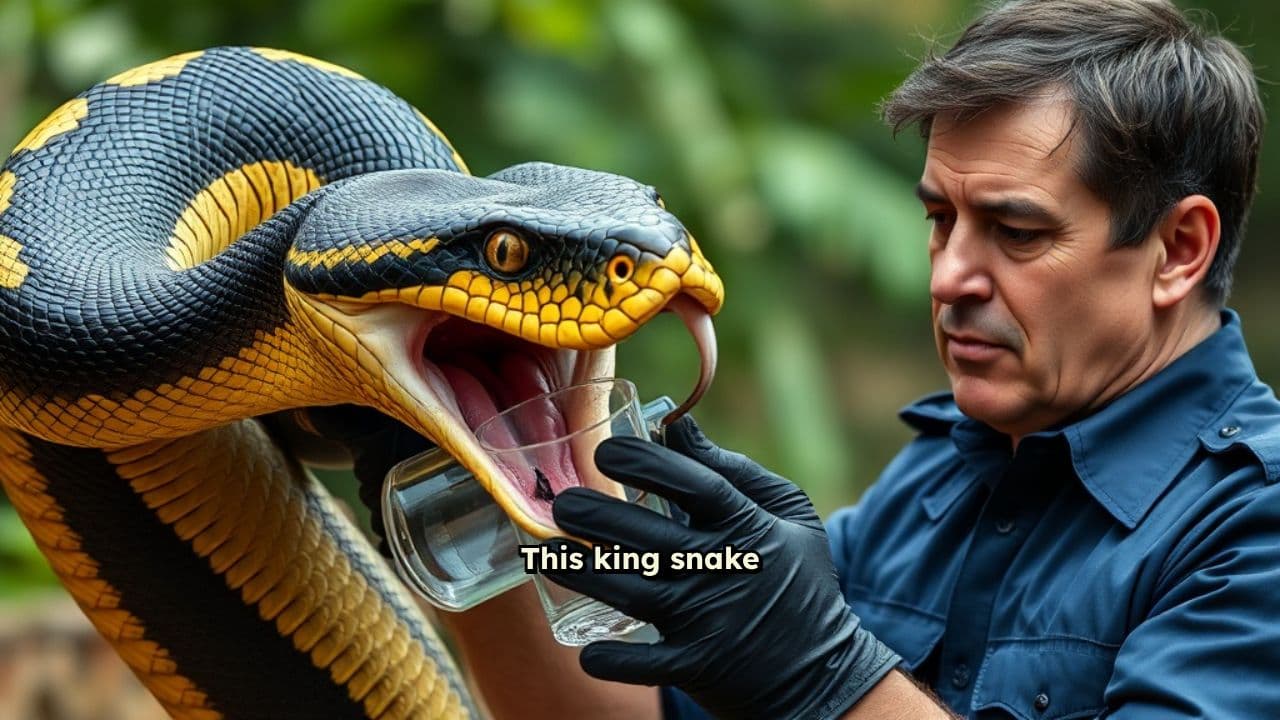 King Snake Dominates Cobra with Technique