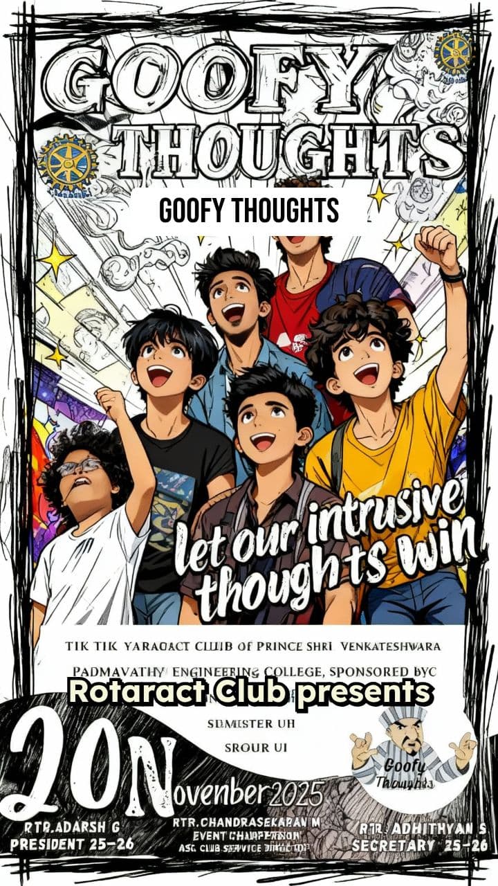 Goofy Thoughts Event Promotion