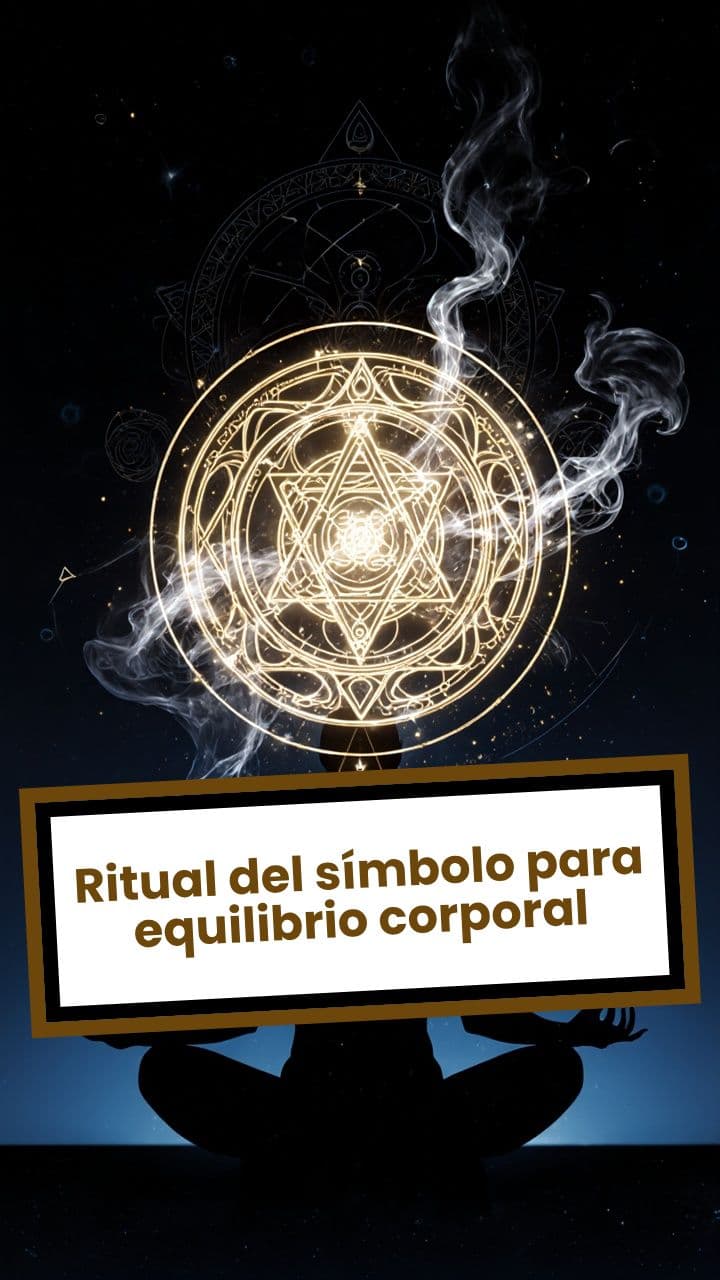 Ritual del símbolo para equilibrio corporal