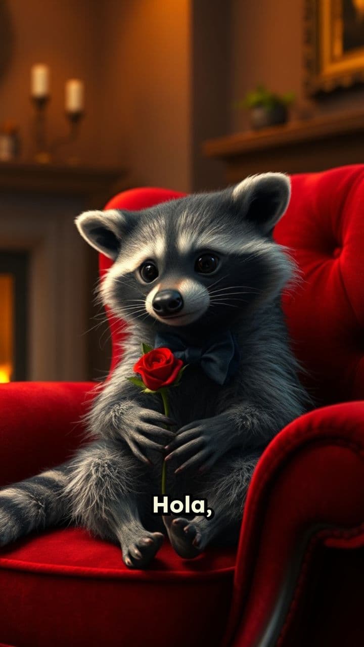 Perdón y amor de un mapache