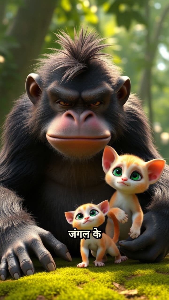 बंदर और बिल्ली की दोस्ती