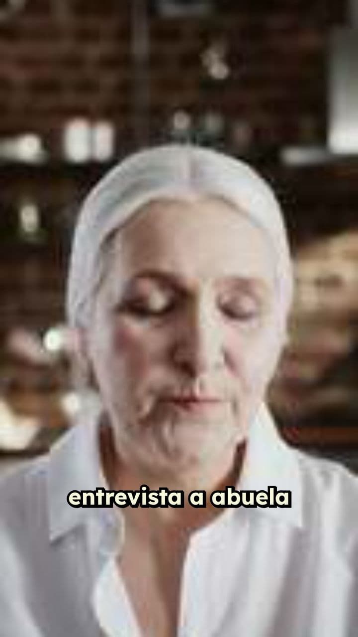 Entrevista a abuela con tanque de gas