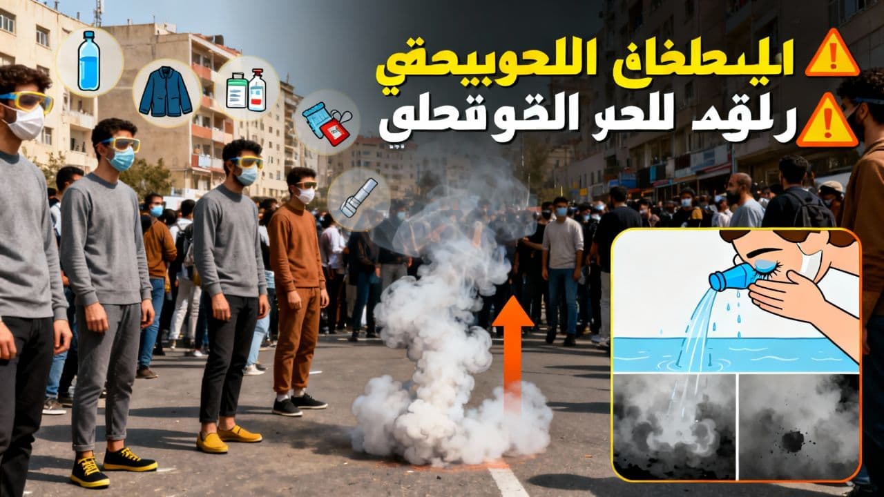 راهنمای ایمنی در تجمعات و گاز اشک‌آور