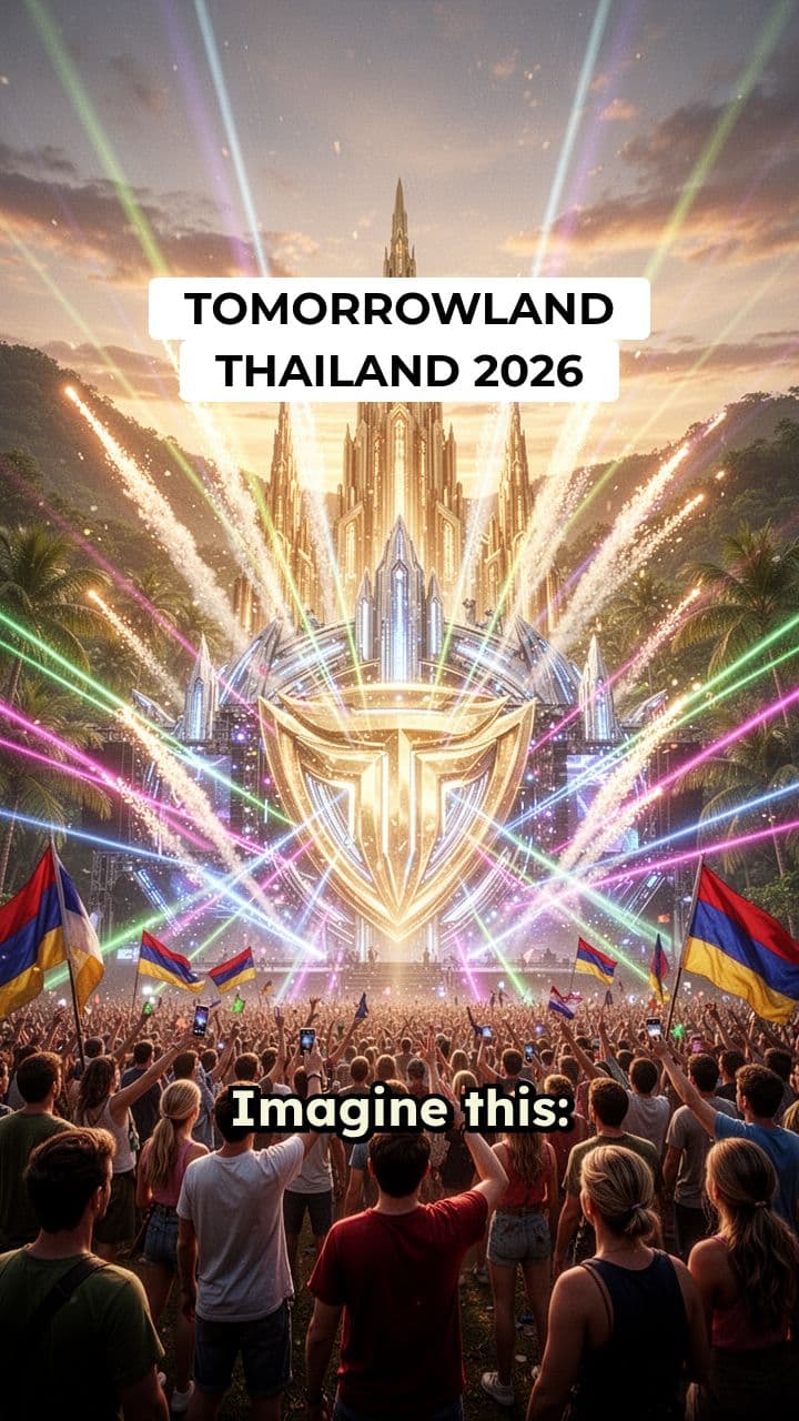 Tomorrowland Thailand 2026 Itinerary Reel