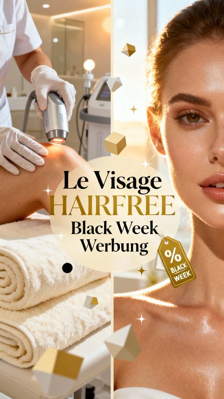 Le Visage HAIRFREE Black Week Werbung