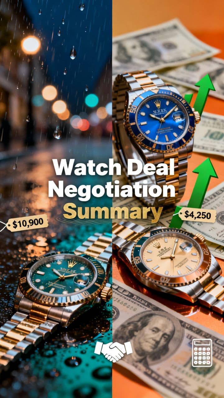 Watch Deal Negotiation Summary