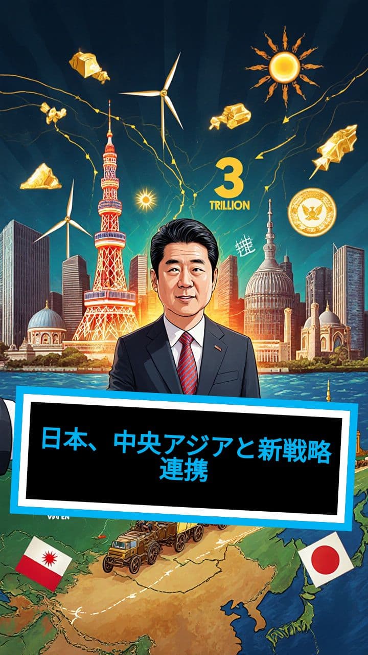 日本、中央アジアと新戦略連携