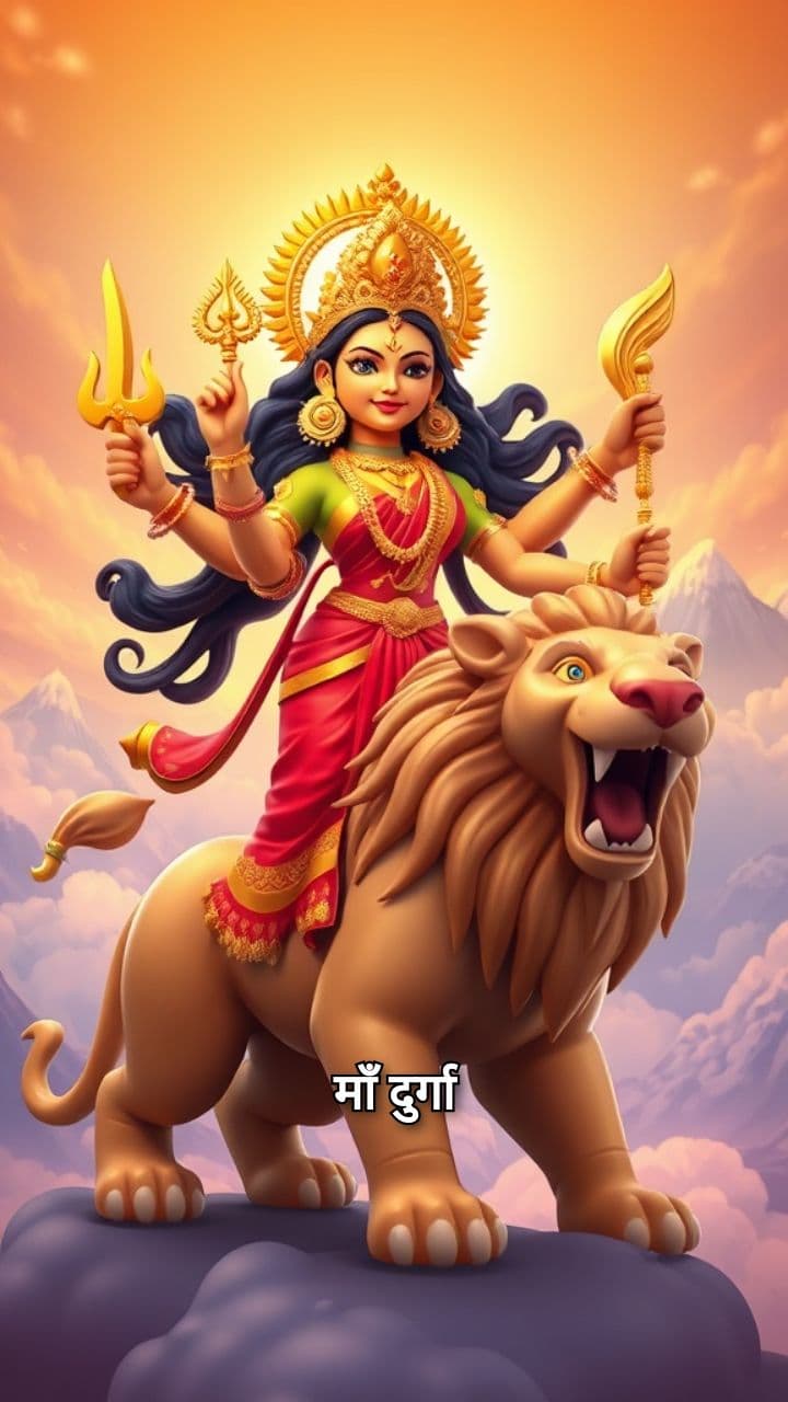 माँ दुर्गा का महिषासुर वध