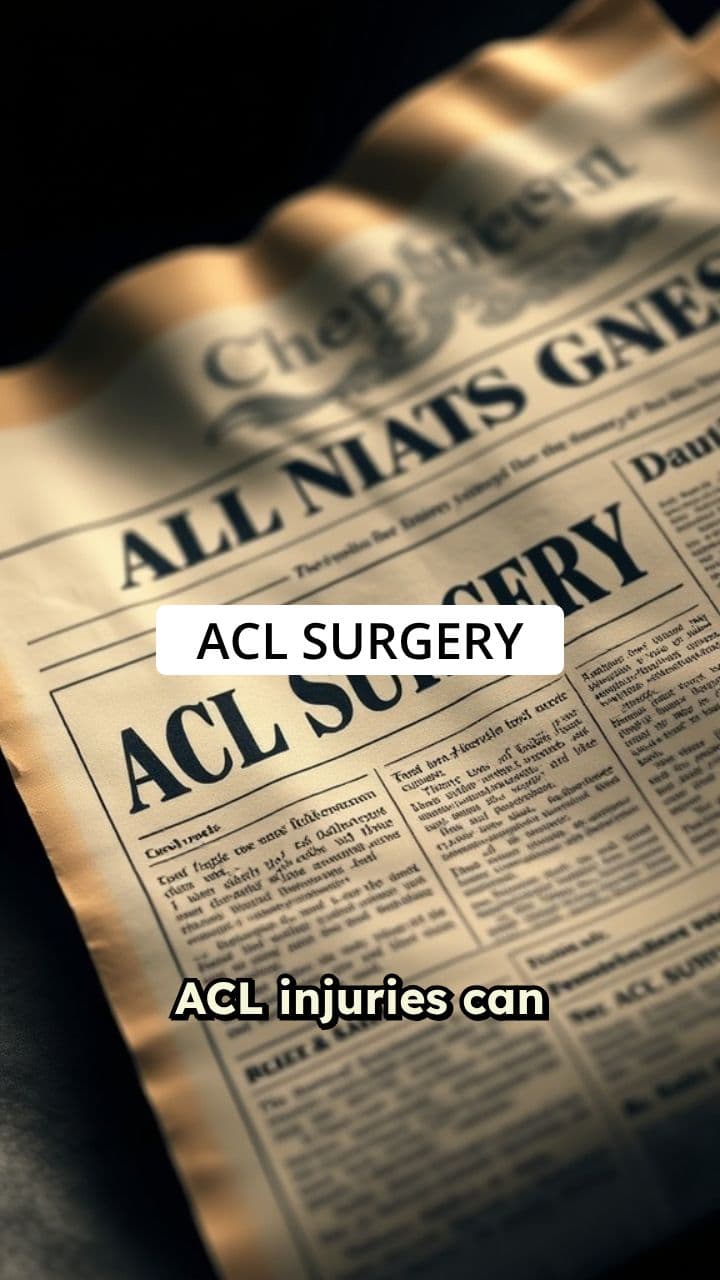 ACL Surgery: Understanding the Journey