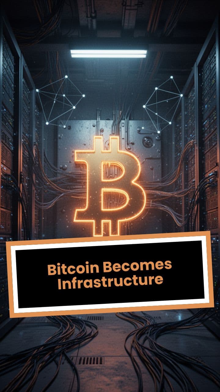Bitcoin Becomes Infrastructure