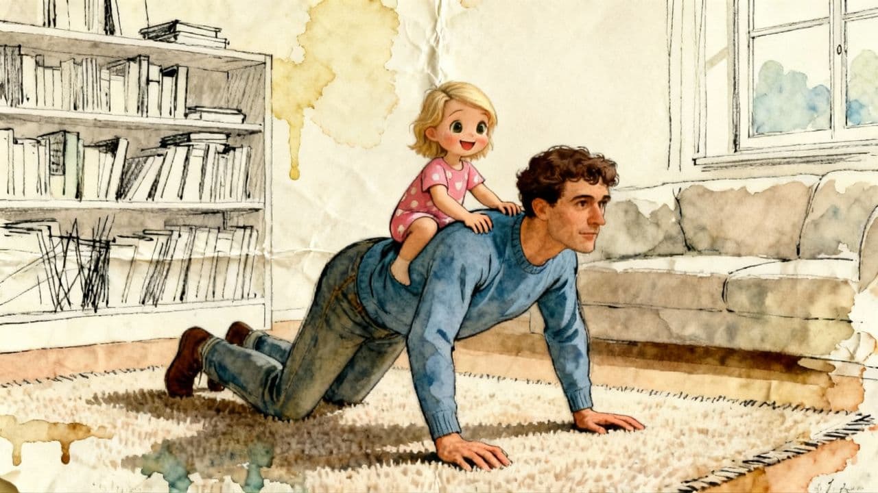 Papa, sei ein Pferd!