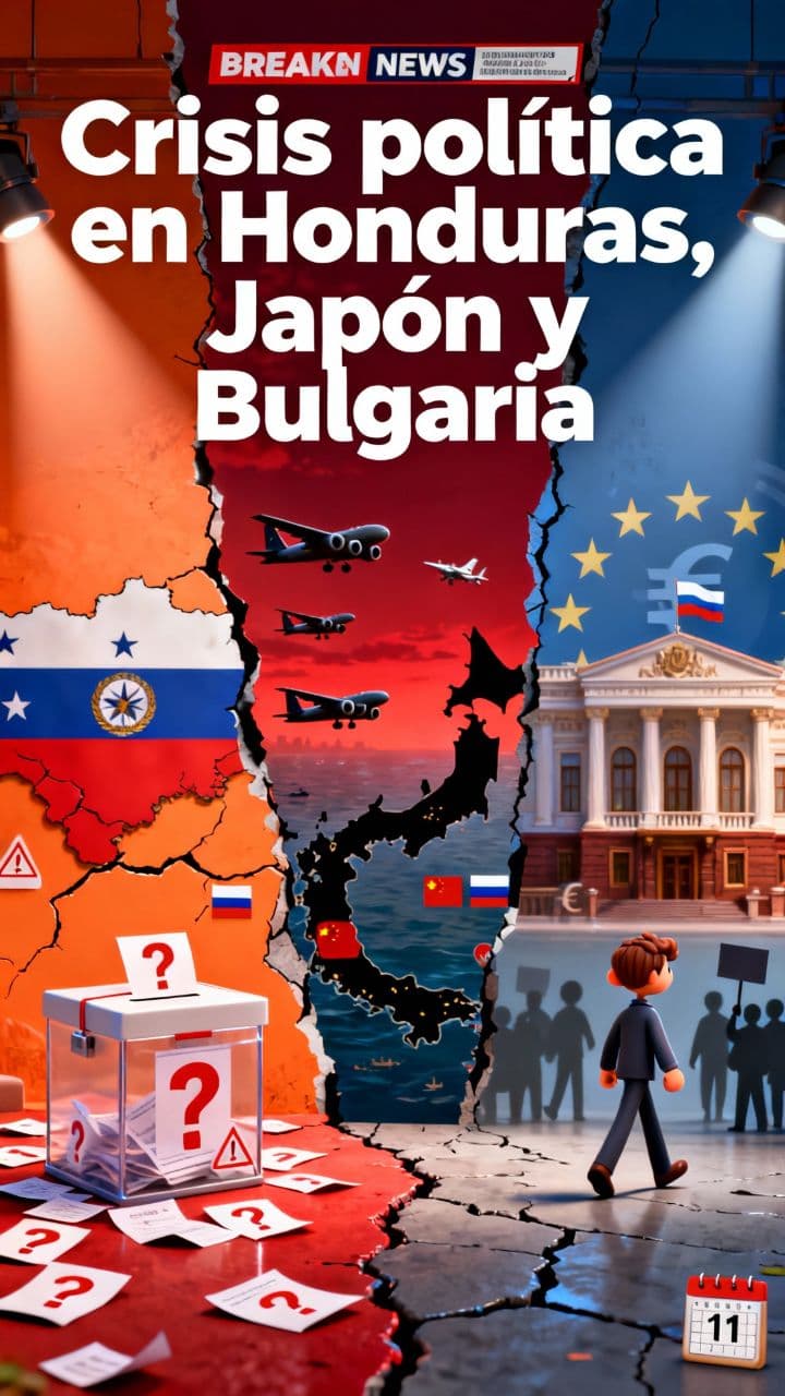 Crisis política en Honduras, Japón y Bulgaria
