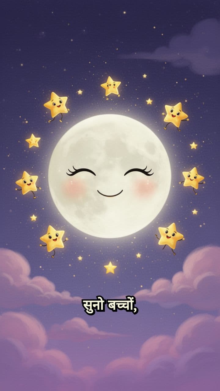 Chanda Aur Tare - A Bedtime Rhyme