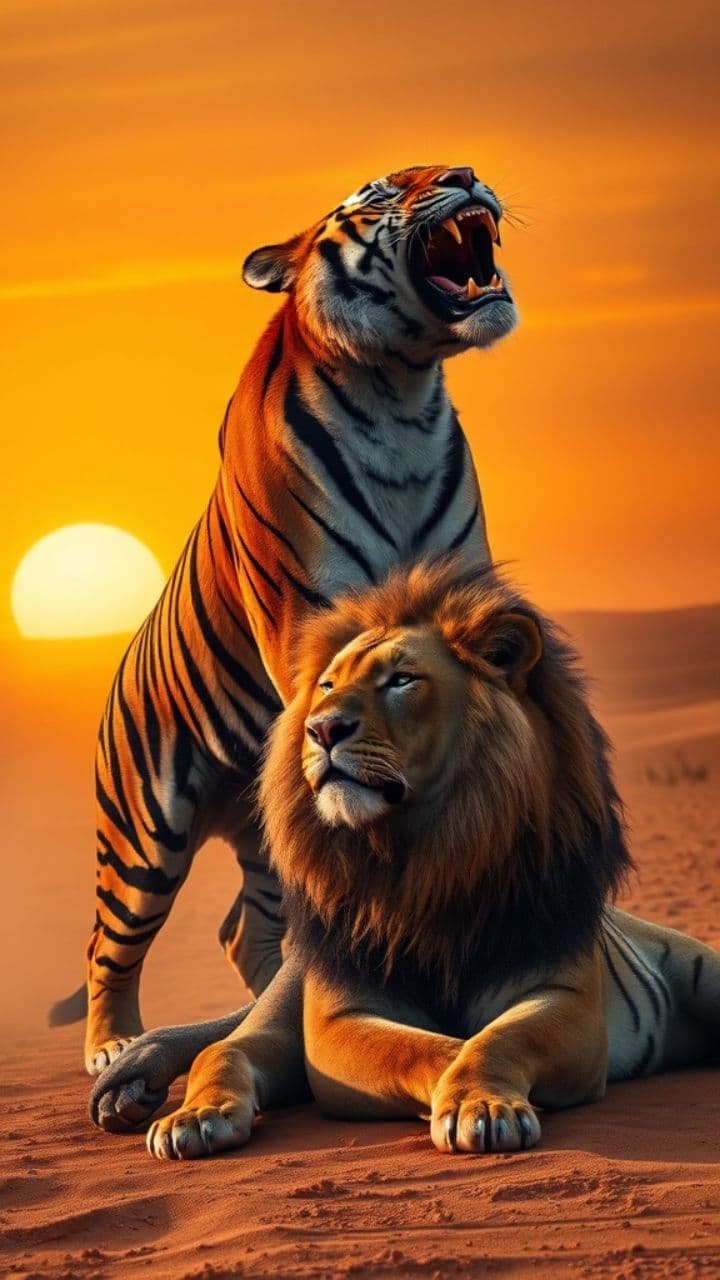 Desert Showdown: Tiger's Triumph