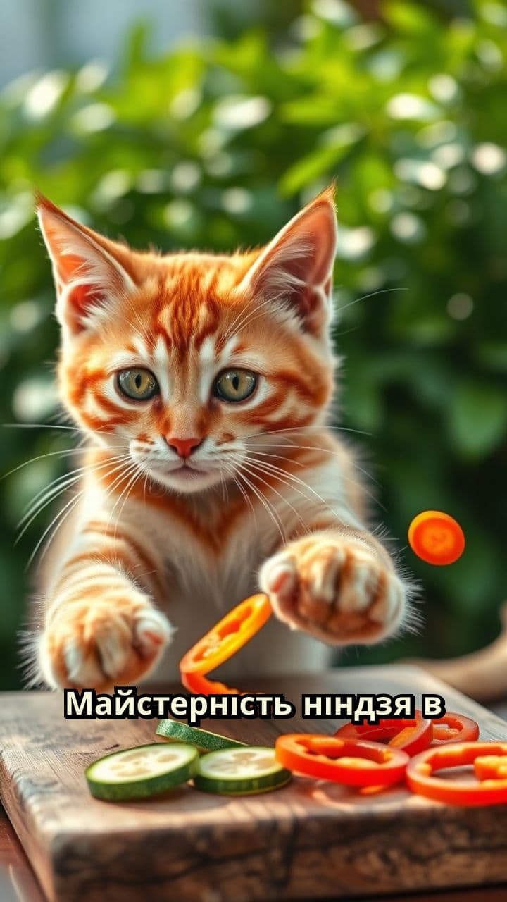 Кулінарні Ніндзя-Коти на Природі