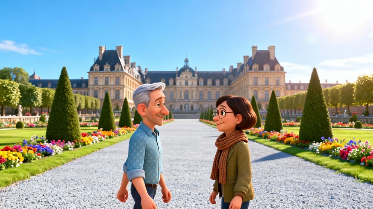 #7739-A Romantic Encounter at Fontainebleau