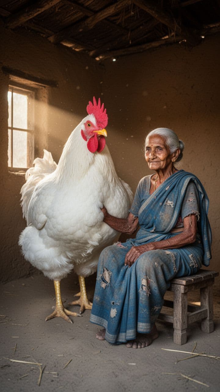 दादी और अंडों वाली मुर्गी