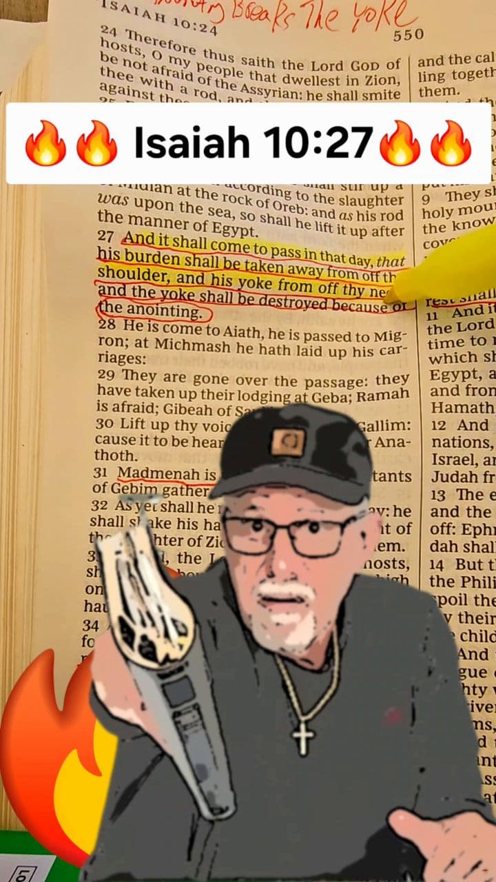 The Anointing Breaks the Yoke 🔥 #jesus #shortsvideo