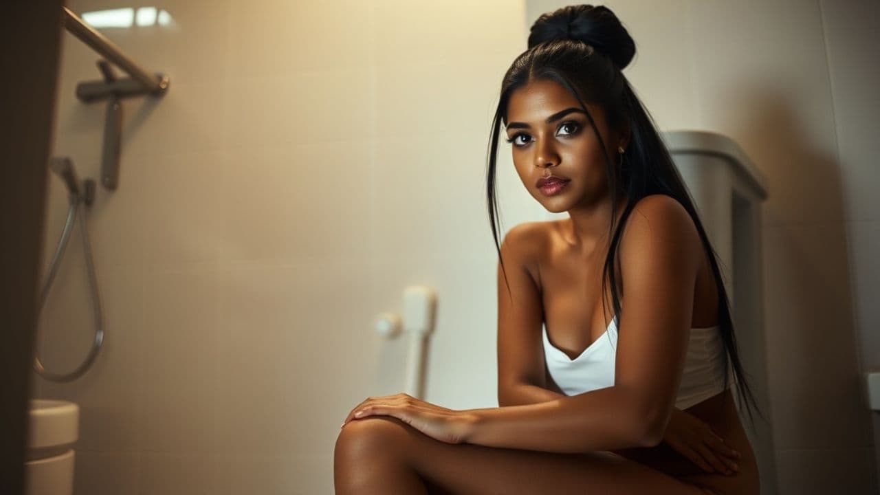 Unfortunate Situation on the Toilet