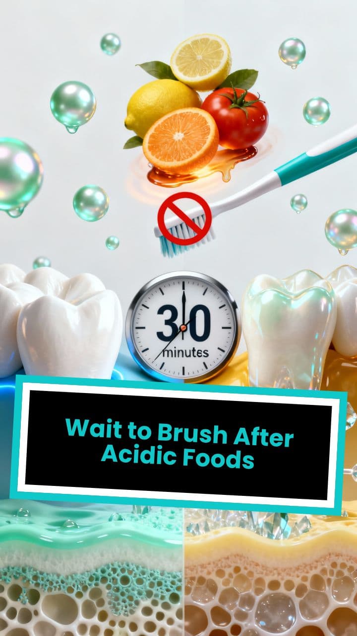 Wait to Brush After Acidic Foods