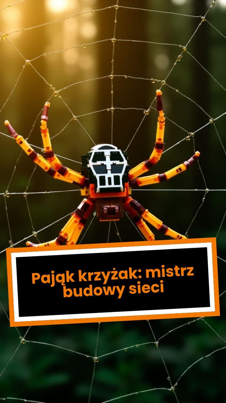 Pająk krzyżak: mistrz budowy sieci